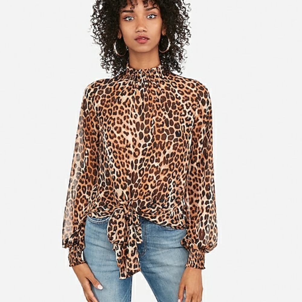 NWoT Leopard Top by Express